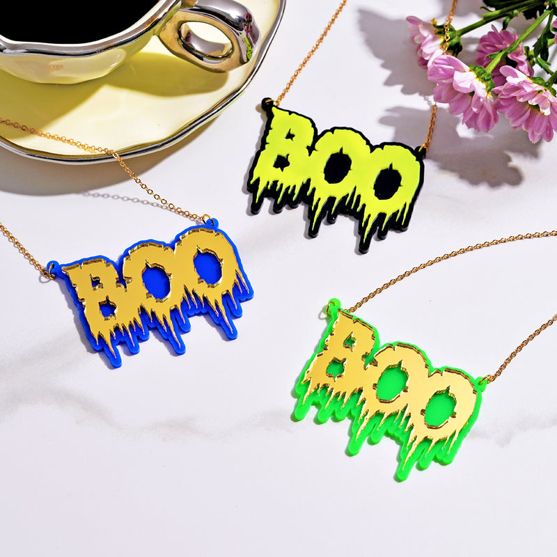 Customized ACRYLIC NAMEPLATE NECKLACE(Exquisite Corpse)