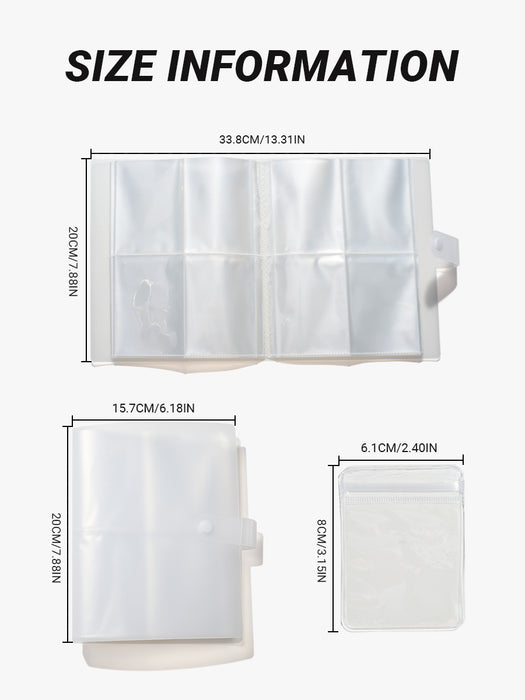 Storage book with pockets (160 Grids 30 PVC Bags)