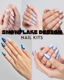 Snowflake Design Nail Sets / 5 PCS