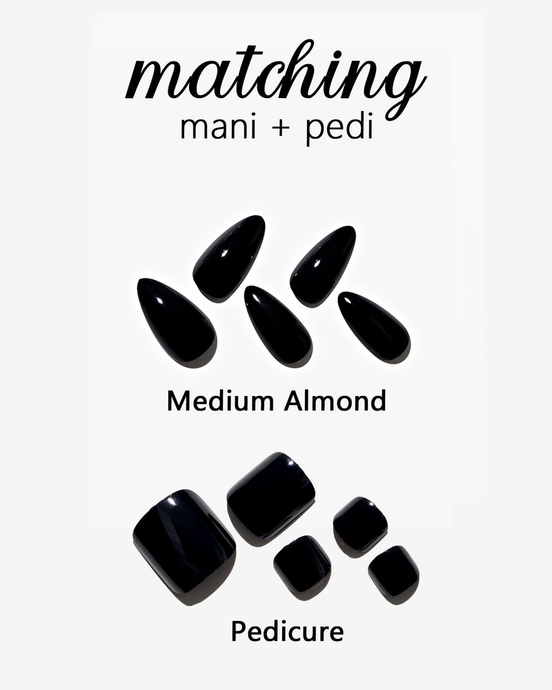 Goth Black Mani/Pedi Kit