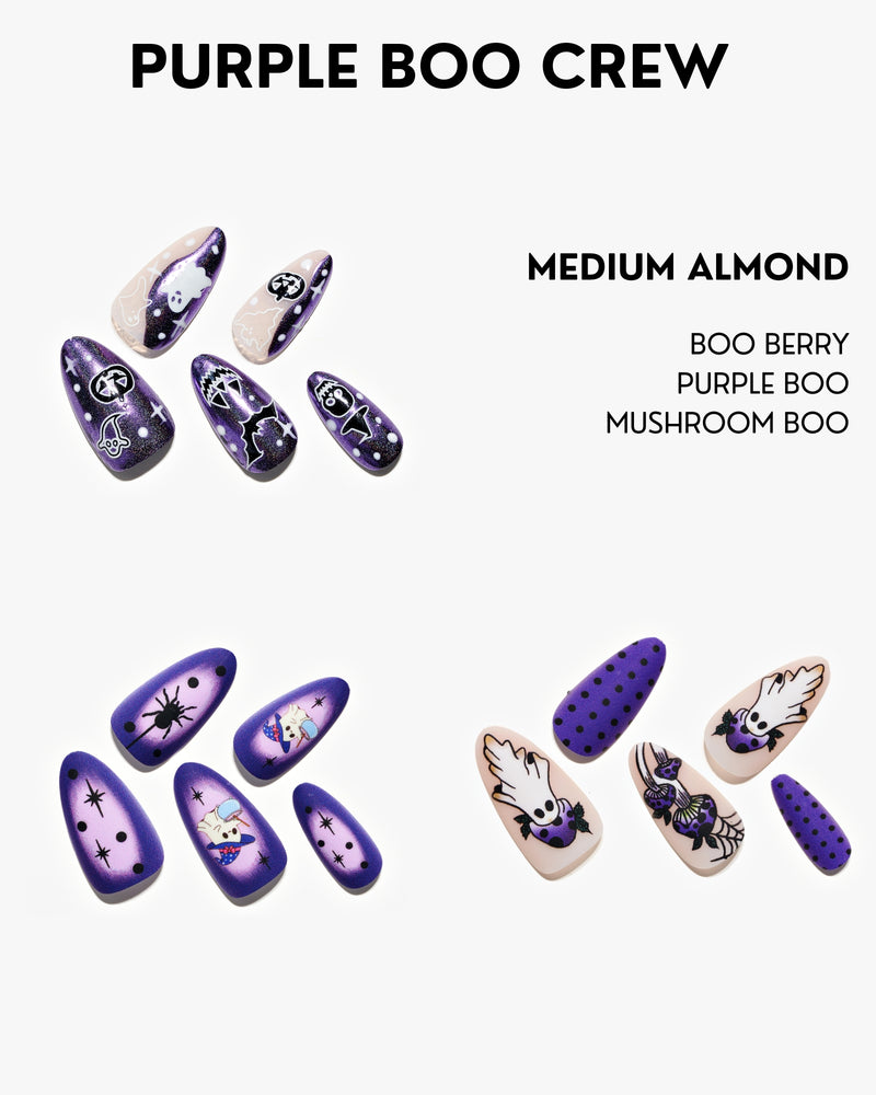 PURPLE BOO Nail Sets / 3 PCS
