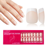 French Tips Press on Nails for Nail Art DIY - 150 PCS in 15 Size Fake Nails DIY Salon for Women