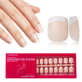 French Tips Press on Nails for Nail Art DIY - 150 PCS in 15 Size Fake Nails DIY Salon for Women