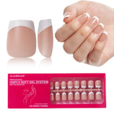 French Tips Press on Nails for Nail Art DIY - 150 PCS in 15 Size Fake Nails DIY Salon for Women