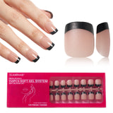 French Tips Press on Nails for Nail Art DIY - 150 PCS in 15 Size Fake Nails DIY Salon for Women