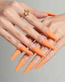 Halloween Long Coffin Solid Nail Sets / 3 PCS