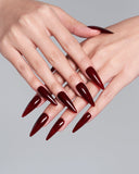 Dark Red(Handmade)/Long Stiletto