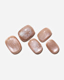 Cat Eye Nail Sets Short Squoval/ 5 PCS