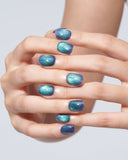 Cat Eye/ Seafoam Sparkle (Handmade)