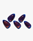 Cat Eye/Fiery Clouds(Handmade) / Short Almond