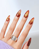 Cat Eye/ Toasted Almond (Handmade)/ 10 PCS