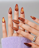 Cat Eye/ Toasted Almond (Handmade)/ 10 PCS