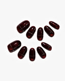 Cat Eye/ Burgundy Plaid (Handmade)/ 10 PCS