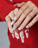 Cat Eye/ Jingle Bow (Handmade)/ 10 PCS