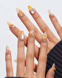 Nude Cat Eye Design Nail Sets / 5 PCS