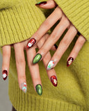 Cat Eye/ Festive Fizz (Handmade)/ Short Almond