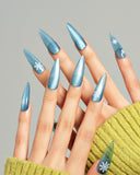 Cat Eye/Arctic Aurora (Handmade)/ Long Stiletto