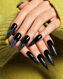 Onyx Glitz (Handmade)/ Long Stiletto