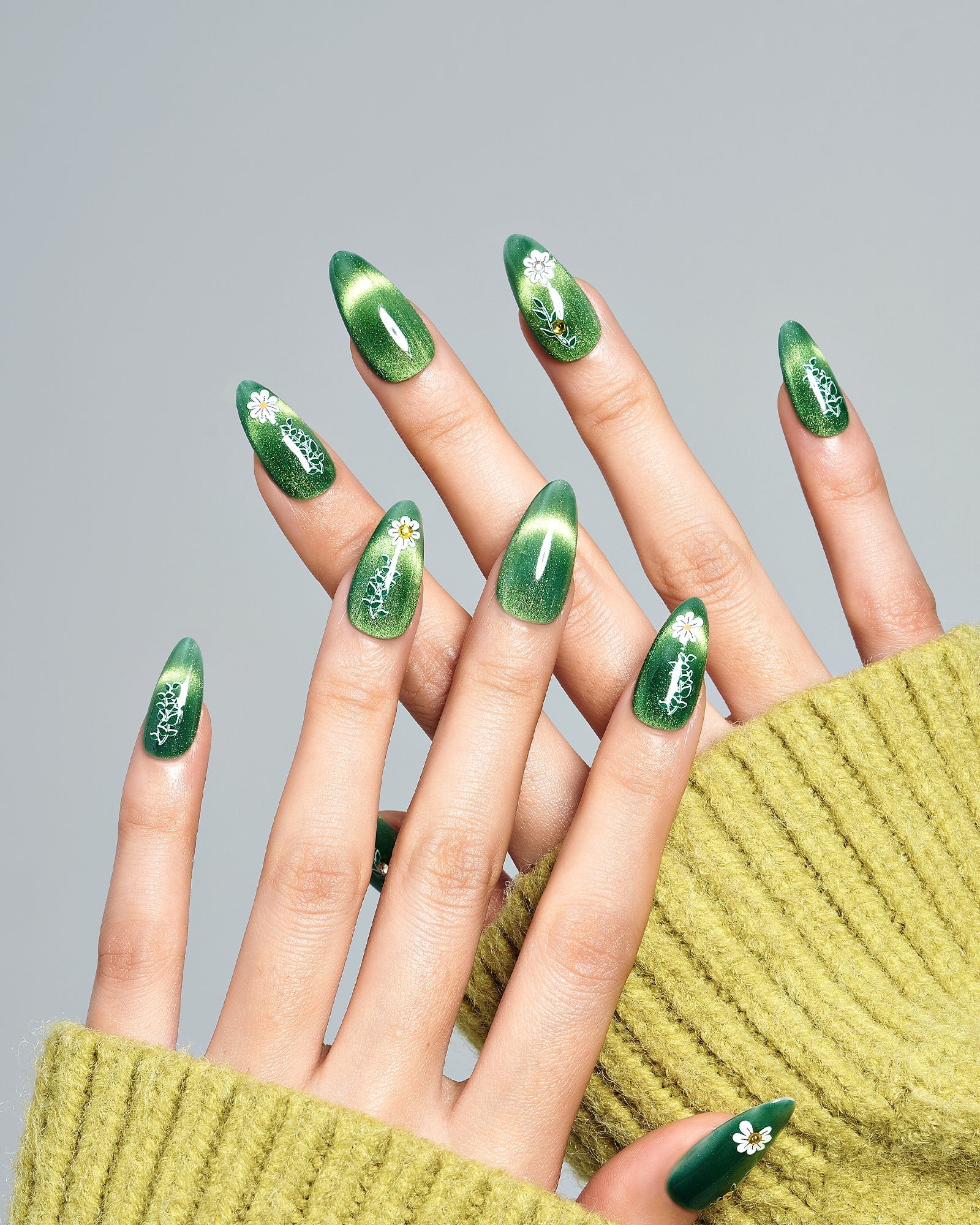 Cat Eye/ Emerald Meadow (Handmade)