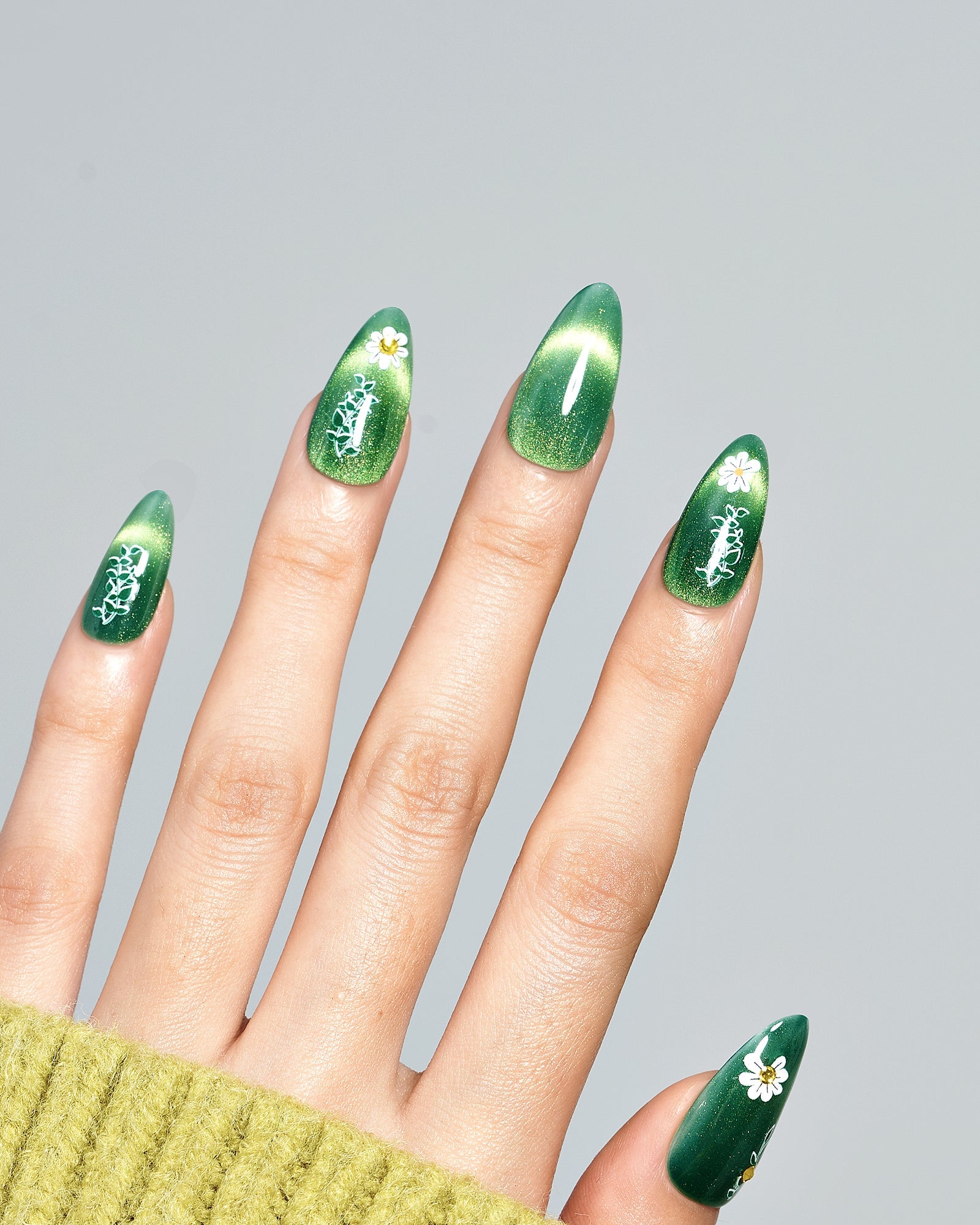 Cat Eye/ Emerald Meadow (Handmade)