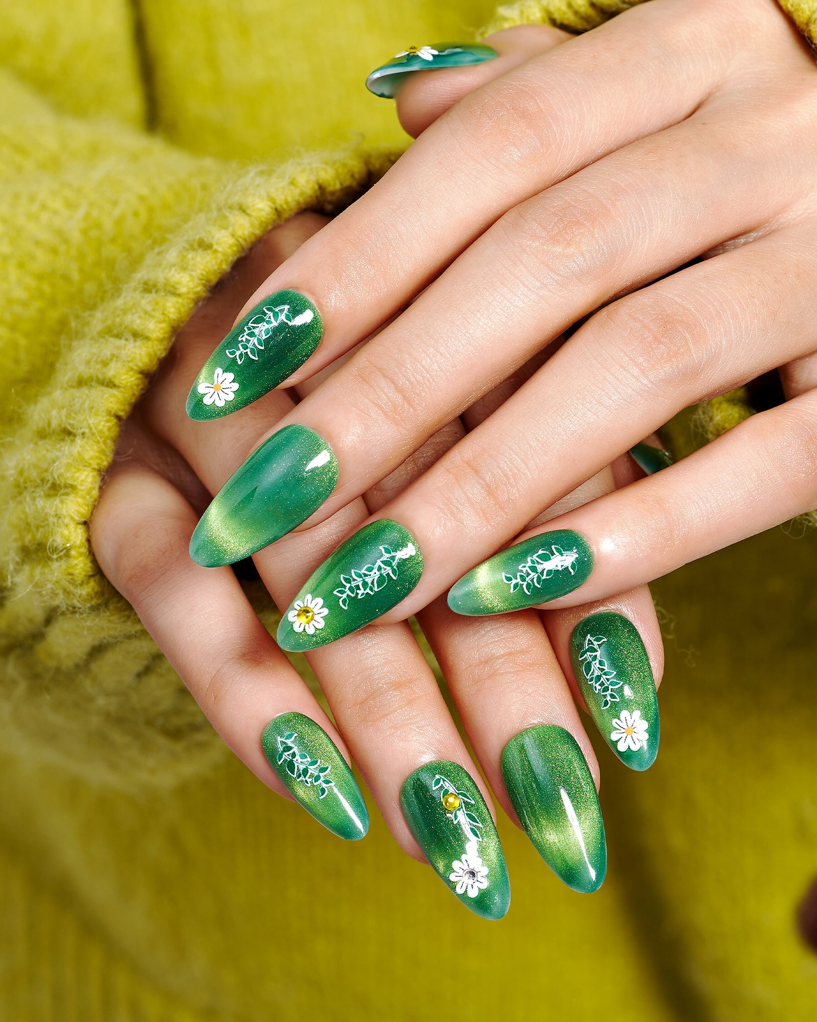 Cat Eye/ Emerald Meadow (Handmade)