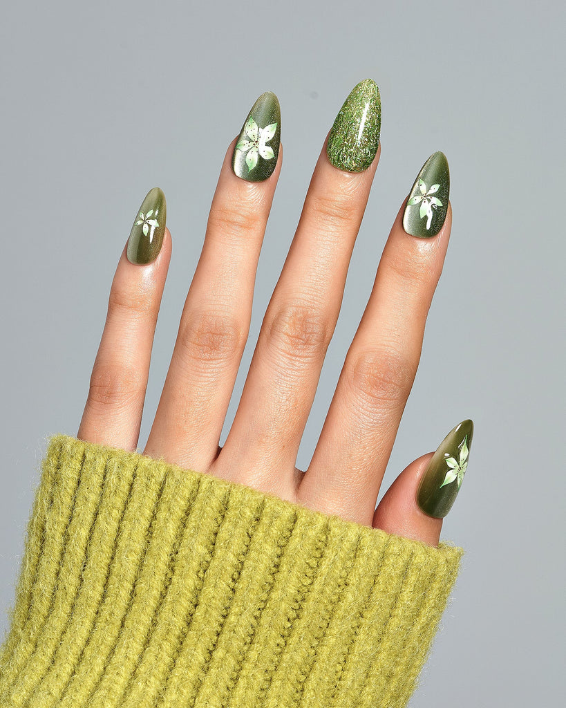 Spring Pulse Spring Pulse(Handmade)|manicure|real nail gel|cat eye|spring|flower ...