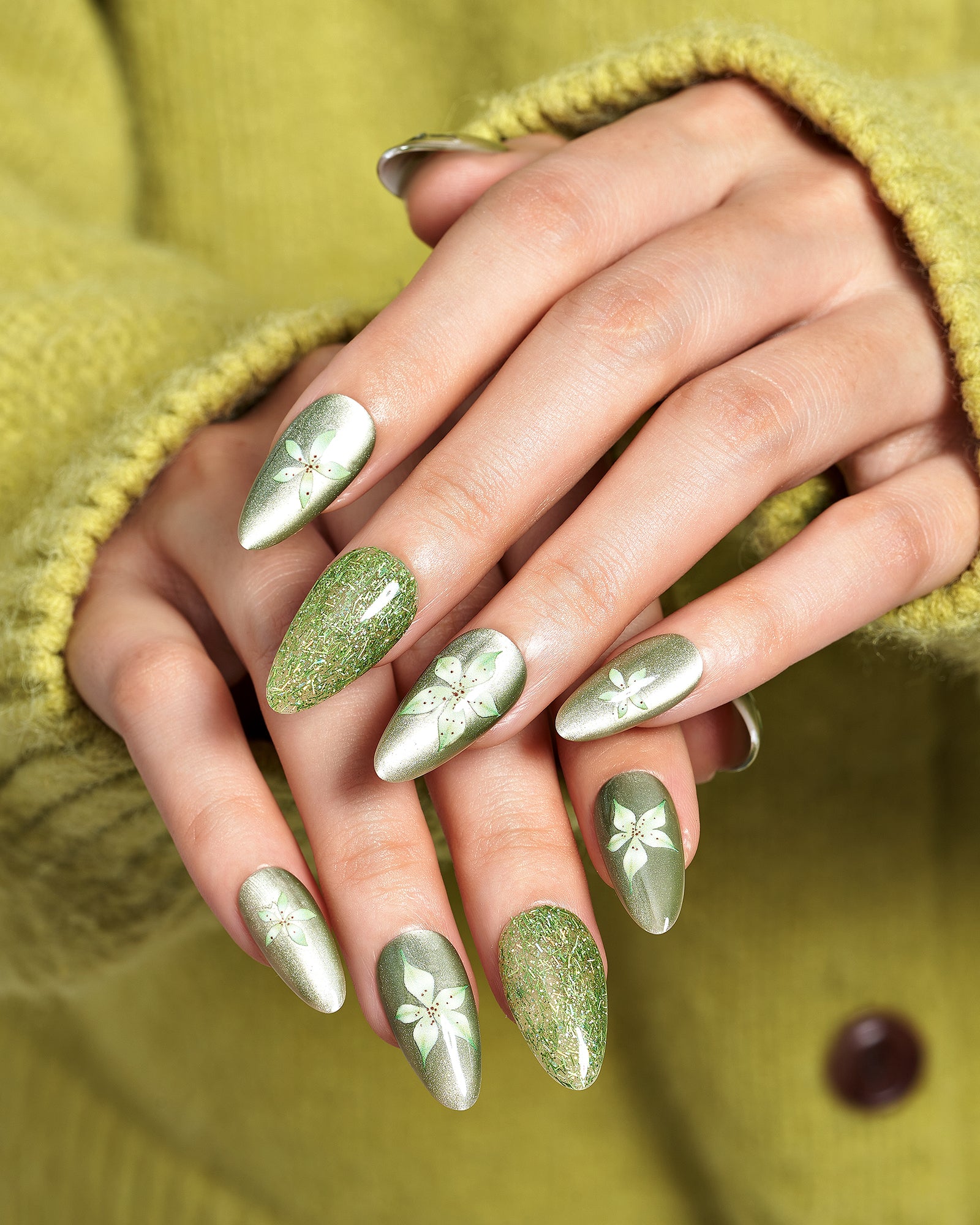 Spring Pulse Spring Pulse(Handmade)|manicure|real nail gel|cat eye|spring|flower ...