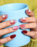 Cat Eye/ Pink Spark (Handmade)