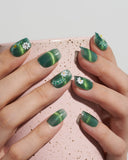 Cat Eye/ Emerald Meadow (Handmade) / Short Square