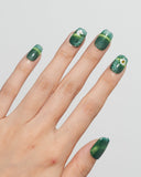 Cat Eye/ Emerald Meadow (Handmade) / Short Square