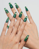 Cat Eye/ Emerald Meadow (Handmade) / Medium Long Coffin
