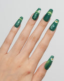 Cat Eye/ Emerald Meadow (Handmade) / Medium Long Coffin