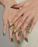 Cat Eye/ Mossy Noir (Handmade)