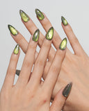 Cat Eye/ Mossy Noir (Handmade)