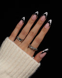 Batwing French / White