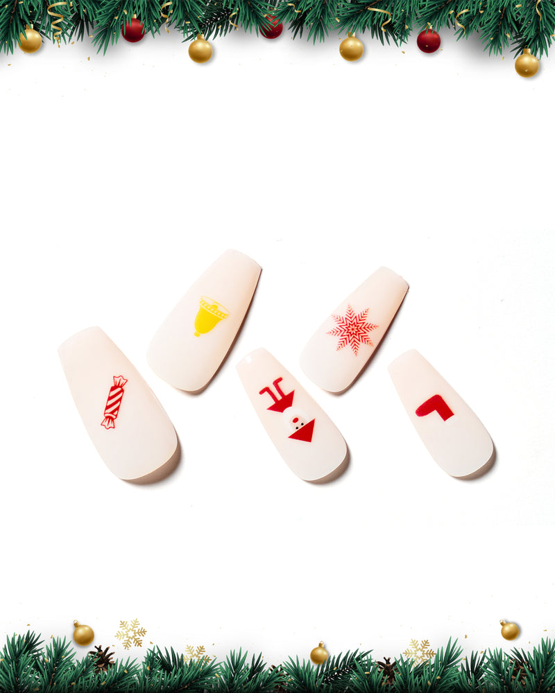 Christmas Symbols/ Medium Long Coffin