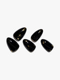 Black Color Design Nail Sets / 5 PCS