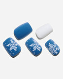 Christmas Blue Snowflakes/Short Square