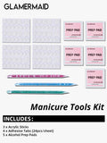 Manicure Tool Kit A (Acrylic Sticks+Adhesive Tabs+Alcohol Prep Pads)