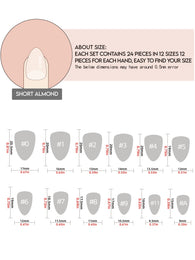 Classic French Nail Sets / 5 PCS