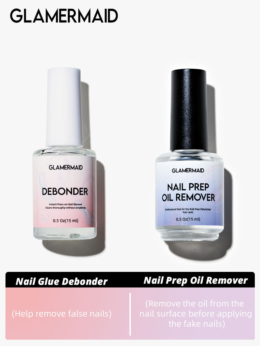 Nail Prep Oil Remover (Before sticking nails) & Nail Glue Debonder (Help remove false nails)