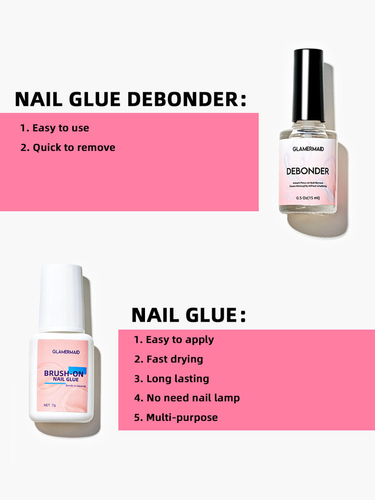 Nail Glue And Nail Glue Debonder Kit – Glamermaid Glam