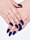 Dark Blue Matte/Almond