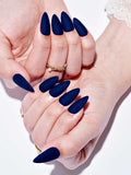 Dark Blue Matte/Almond