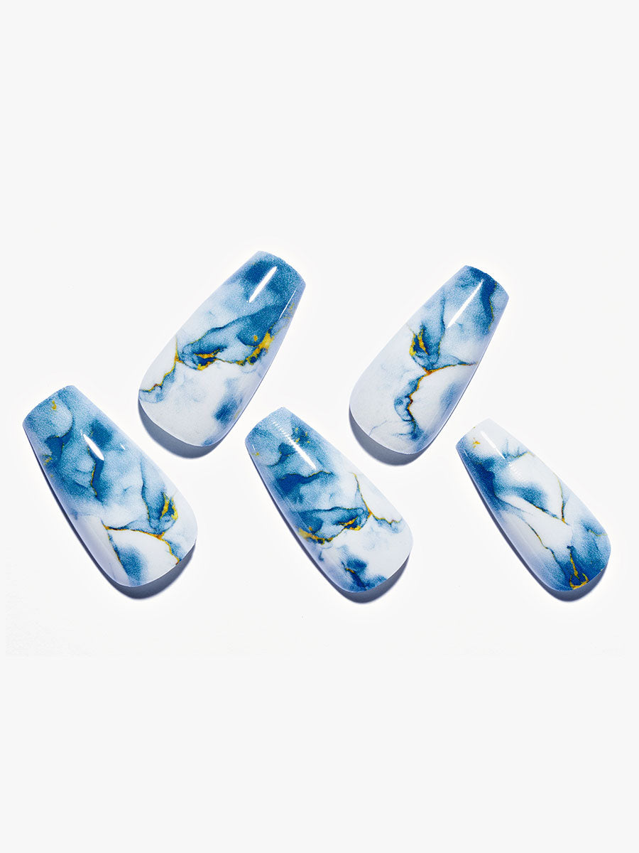 Acrylic Marble Blue | Nail Art | | Nails Tutorial | #170 - YouTube