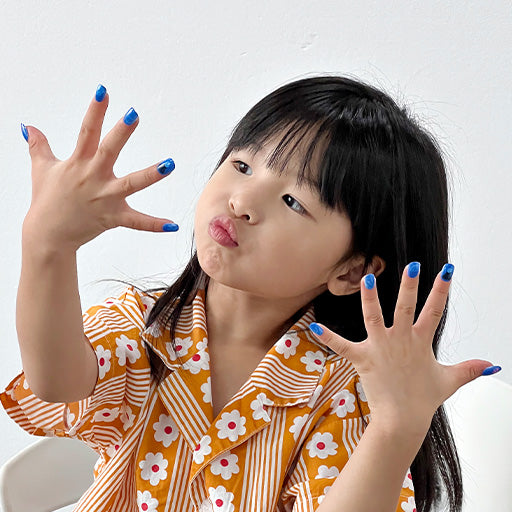 Klein Blue/Kids Nails