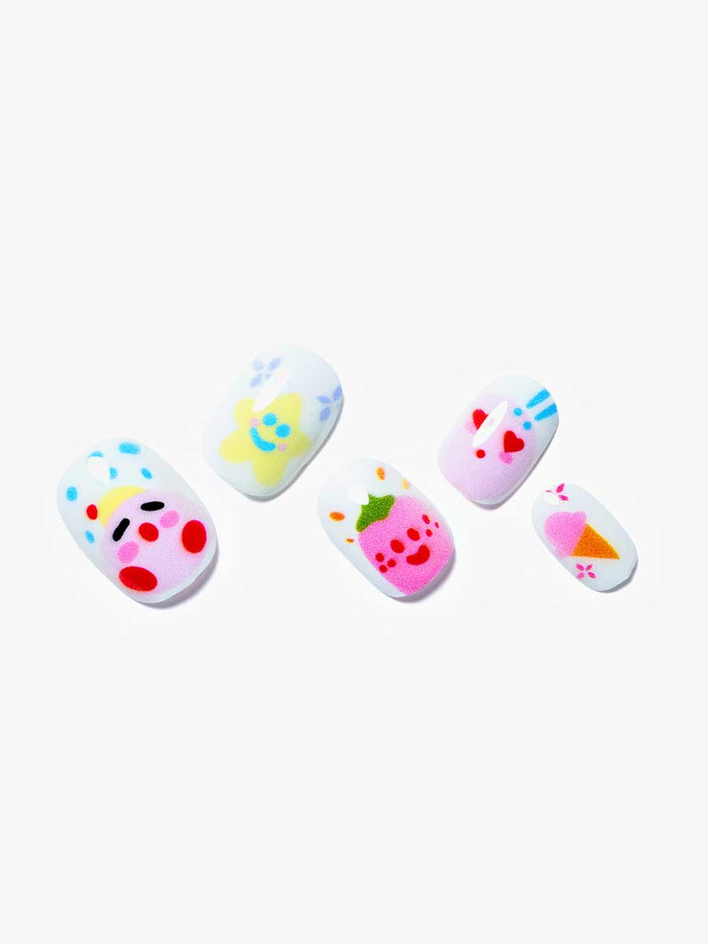Marshmallow/Kids Nails|Manicure|kid nails|colourful|pink|glossy|round ...