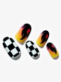 Plus-Sunset Checkerboard/Oval