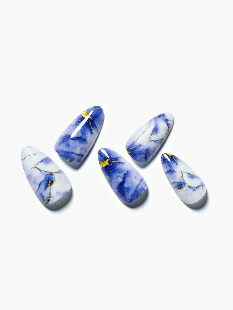 Purple Marble/Stiletto|manicure |purple| glossy|stiletto|medium|marble|daily – Glamermaid Glam