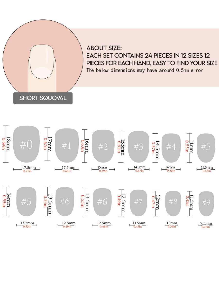 Glamermaid | Press-on nail manicure | Squoval shape Collection ...